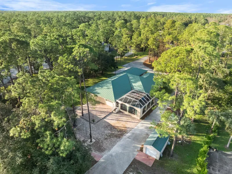 Natural Tree Integration into the backyard