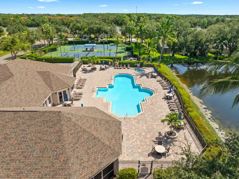 Part of the full club in drone shot